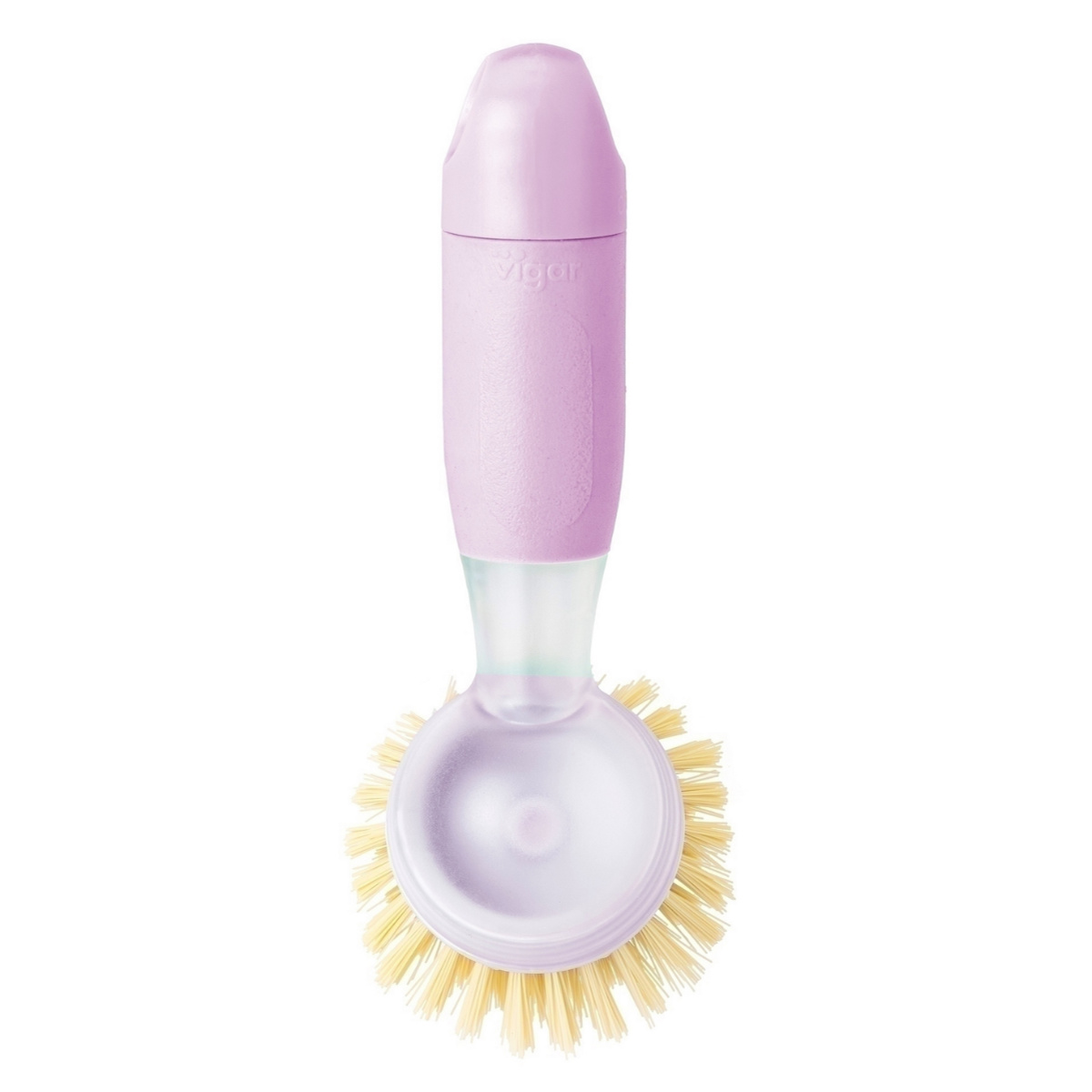 食器洗い Vigar レンゴ ソープ ディッシュブラシ ( ヴィガール キッチンブラシ ワンプッシュ キッチン ブラシ たわし タワシ キッチン用ブラシ 洗浄ブラシ 台所ブラシ 洗い物 鍋 フライパン ) 【PINK】 PINK