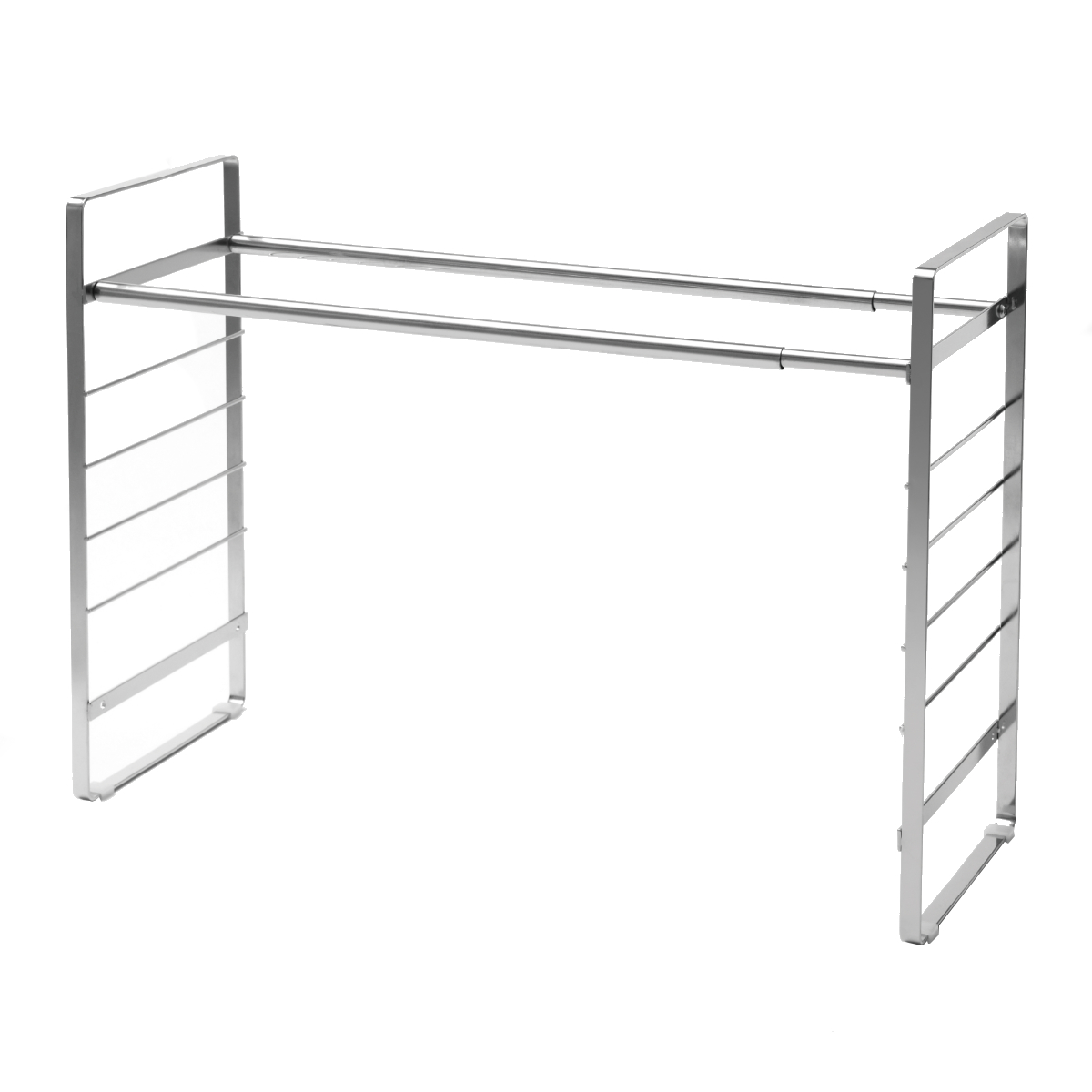 キッチンラック SUIグート ベースラック 幅60~95cm ( 水切りラック シンク上 伸縮 スリム ステンレス 水切り 枠 ラックのみ カスタマイズ 水切りかご 水切りカゴ トレー おしゃれ コンパクト シンク 渡せる 大容量 )