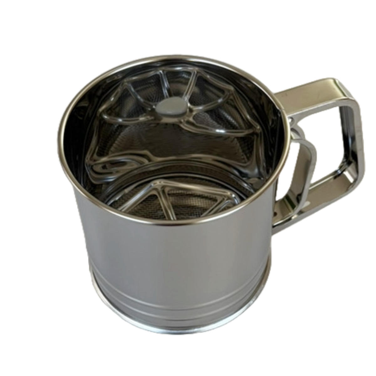 粉ふるい 元祖やきやき ステンレス製 ( 片手 粉ふるい器 粉フルイ 粉もの道具 食洗機対応 日本製 屋台小物 たこ焼き お好み焼き たい焼き 今川焼き 大判焼き 回転焼き 鉄板焼き 製菓道具 )