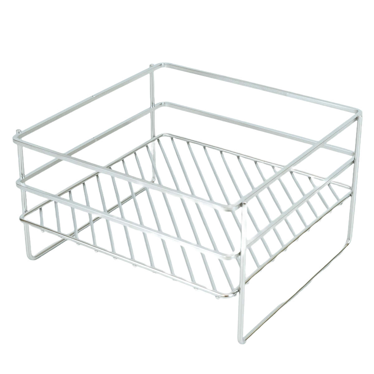 水切りラック enzo コンパクト 水切りかご 大皿対応 ( ディッシュラック 水切りバスケット 水切り エンゾウ 日本製 1段 オールステンレス 流れる シンク 洗い物 食器洗い 乾燥 大皿 おすすめ )