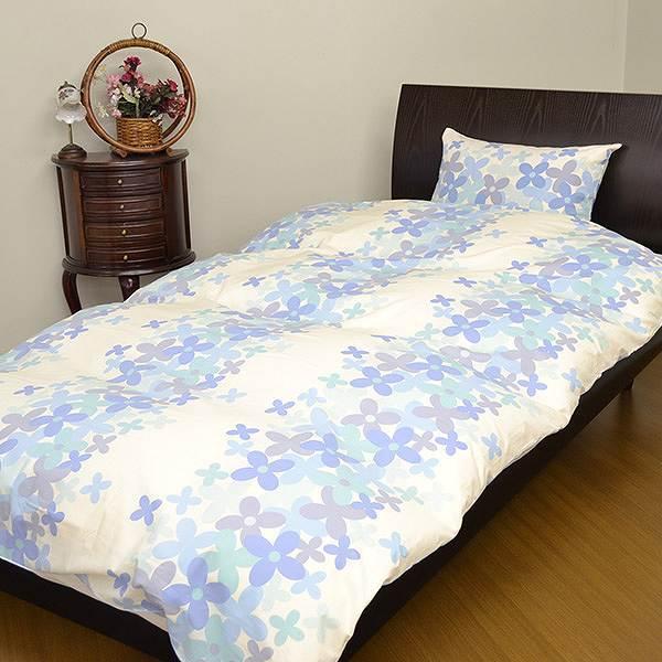 花柄 羽毛布団 ダブルサイズ 190cm x 210cm 花柄 羽毛布団 ダブルサイズ 190cm x 210cm
