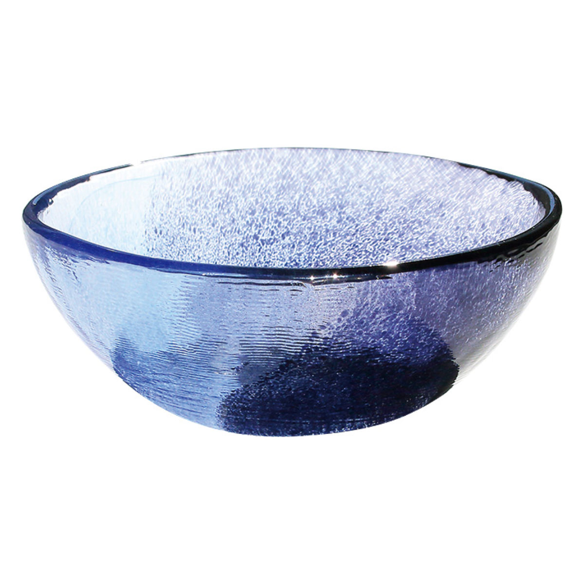 ボウル 空のいろどり ( ガラス 日本製 皿 器 お皿 プレート 小鉢 11.5cm おしゃれ かわいい スイーツ サラダ スープ 鉢 中鉢 きれい 空 ガラス製 ) 【紺碧】 紺碧
