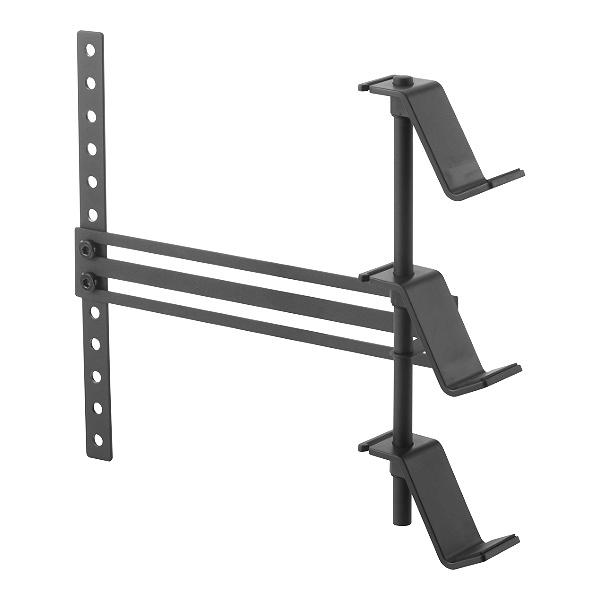 Dショッピング 収納ラック テレビ裏ゲームコントローラー収納ラック スマート ゲーム コントローラー ヘッドホン 収納 テレビ モニター スイッチ プレステ 3段 ラック スタンド 省スペース おしゃれ ゲームパッド パッド ジョイコン ブラック カテゴリ