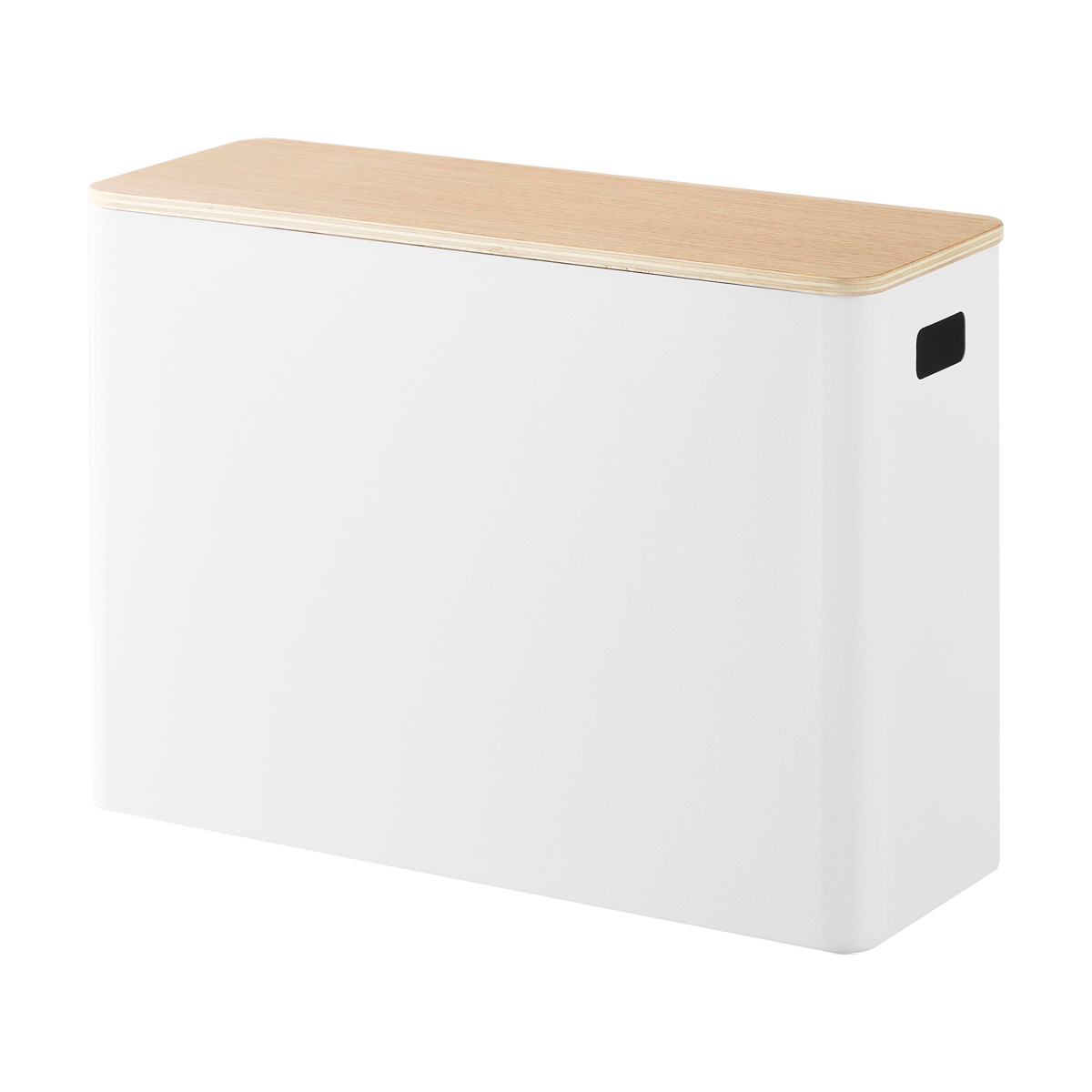 山崎実業 RIN 蓋付きトイレ用品収納 リン ( 4903208013208 リンシリーズ 蓋付き トイレ用品収納 トイレ収納 トイレットペーパー トイレットペーパー収納 トイレ お手洗い 収納 隠して収納 スリム ストッカー フタ付き ) 【ナチュラル】 ナチュラル