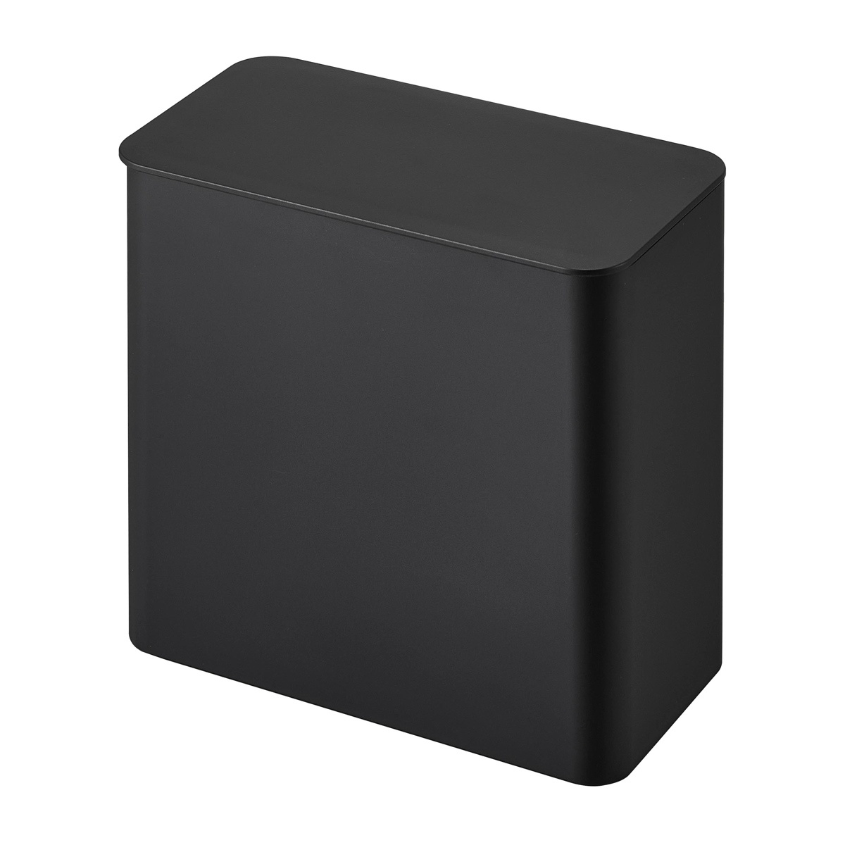 山崎実業 tower フィルムフック 密閉ゴミ箱 タワー ( 4903208015202 タワーシリーズ 密閉 ゴミ箱 ごみ箱 ごみ入れ 1.8L 1.8リットル 卓上 トイレ 洗面所 キッチン 壁 コンパクト 浮かせる 壁面 壁面設置 ) 【ブラック】 ブラック