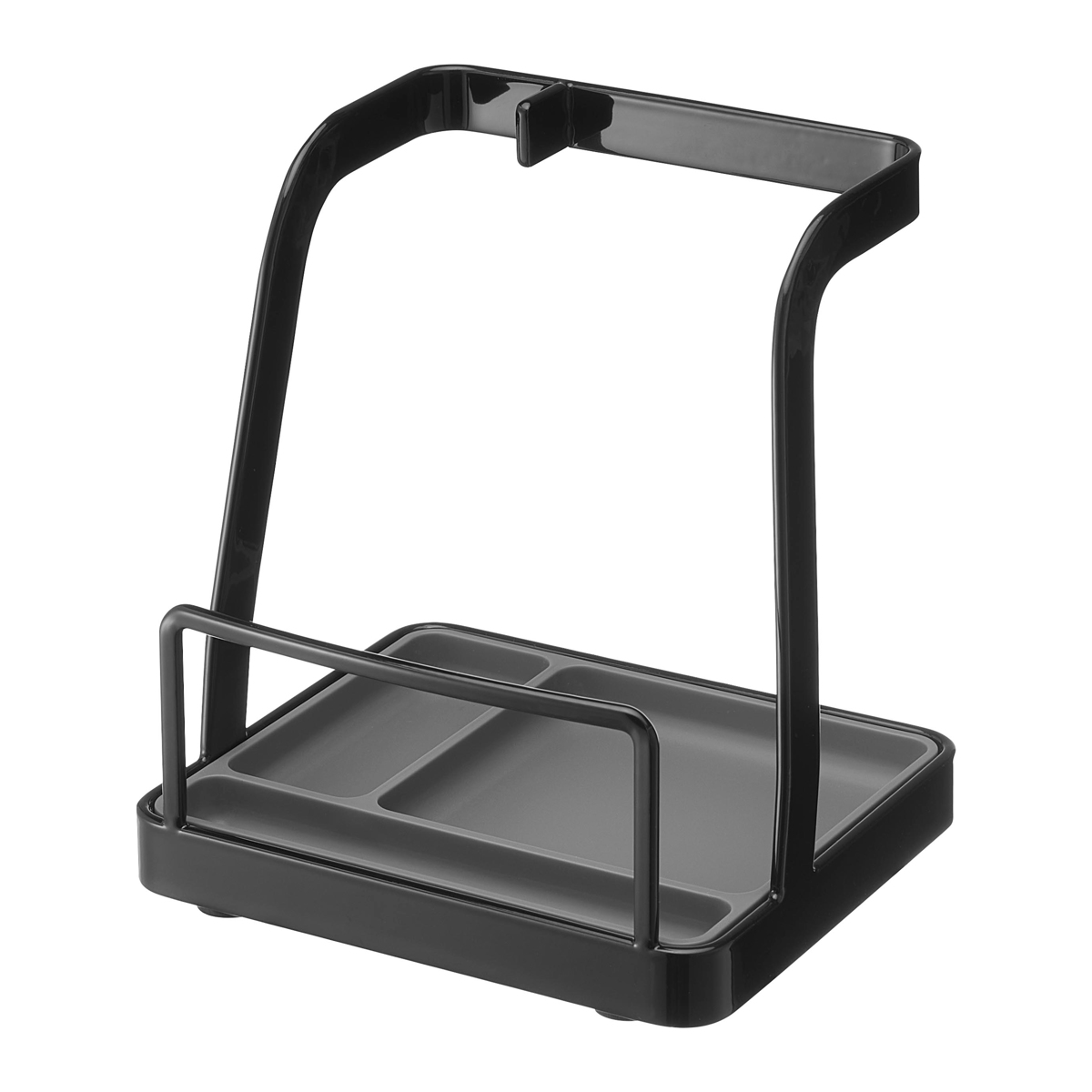 山崎実業 tower お玉&鍋ふたスタンド タワー L ( 4903208015516 タワーシリーズ お玉スタンド 鍋ふたスタンド お玉&鍋ふた スタンド キッチンツール 鍋蓋&キッチンツールスタンド 鍋蓋ホルダー ) 【ブラック】 ブラック