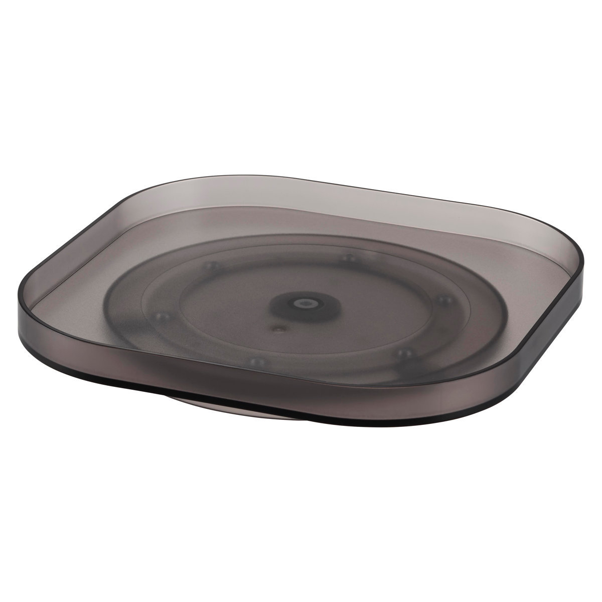 山崎実業 tower 冷蔵庫中回転式トレー タワー スクエア ( 4903208013222 タワーシリーズ 冷蔵庫中 回転式トレー 回転式 冷蔵庫 収納トレー トレー 収納 キッチン収納 調味料収納 冷蔵庫トレー ) 【ブラック】 ブラック