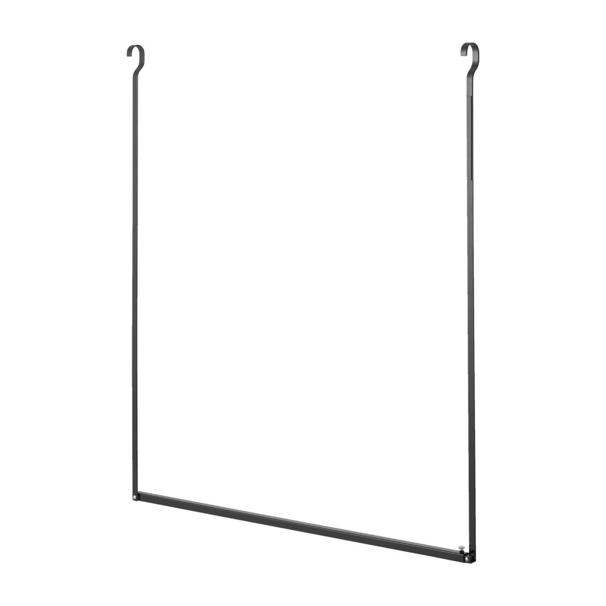 山崎実業 tower 折り畳み伸縮物干し2段ハンガー タワー ( 4903208012911 タワーシリーズ 折り畳み 伸縮物干し 2段ハンガー 折りたたみ おりたたみ 物干し 室内 部屋干し コンパクト 洗濯 2段 ) 【ブラック】 ブラック