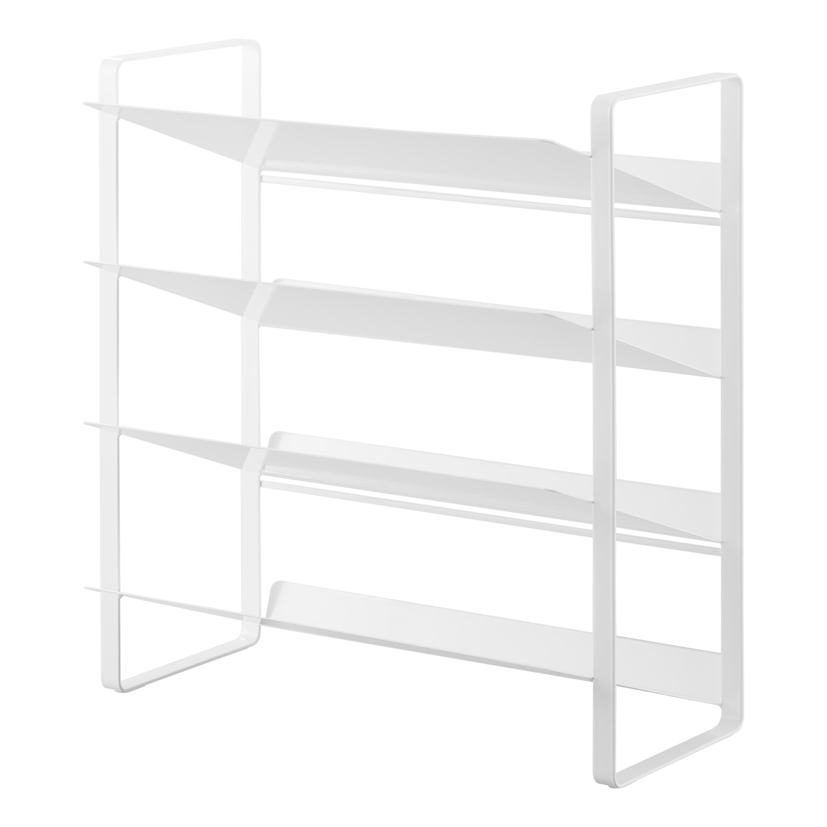 山崎実業 tower シンク下ワイドボトルストッカー タワー 4段 ( 4903208013383 タワーシリーズ ワイドボトルストッカー 4段ストッカー 天板付き シンク下 天板付きストッカー ボトルストッカー ) 【ホワイト】 ホワイト