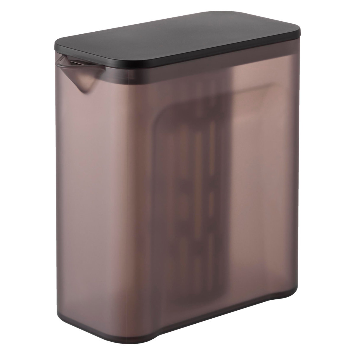 山崎実業 tower 棚に入れられる冷水筒 タワー 1L ( 4903208016902 タワーシリーズ 冷水筒 食洗機対応 1リットル ピッチャー 水差し 水さし 麦茶ポット 冷水ポット メッシュフィルター付き パッキンレス ) 【ブラック】 ブラック