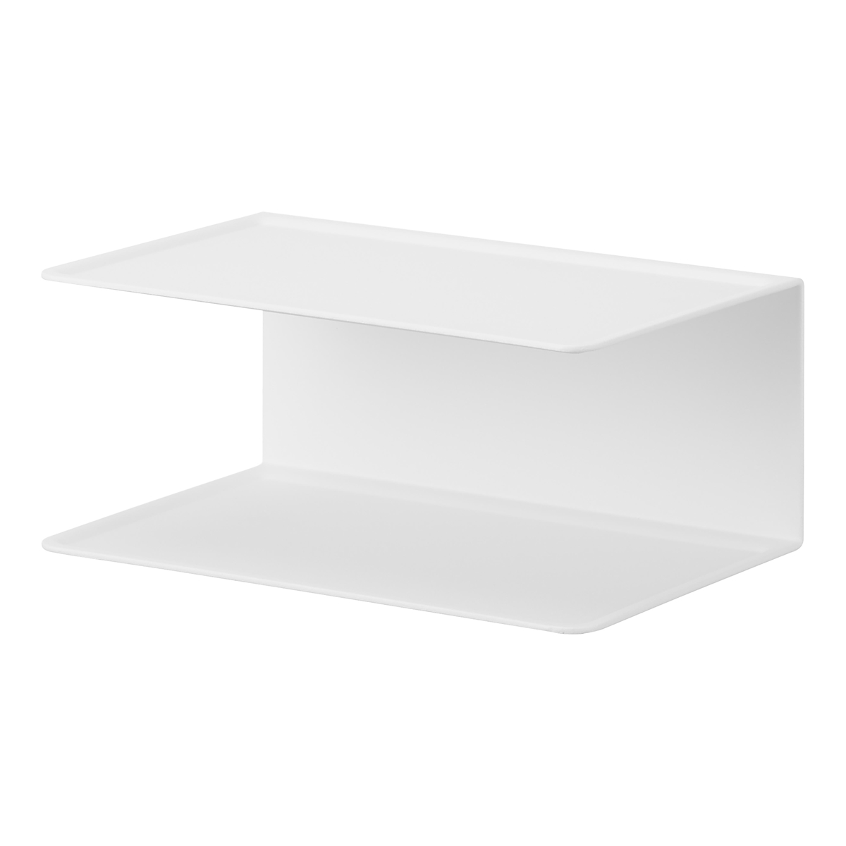 山崎実業 tower アメニティー収納 タワー 2段 ( 4903208100922 タワーシリーズ 2段収納 アメニティ収納 ホテルライク スチール製 インテリア 小物置き 洗面 洗面収納 すっきり スッキリ トレー ) 【ホワイト】 ホワイト