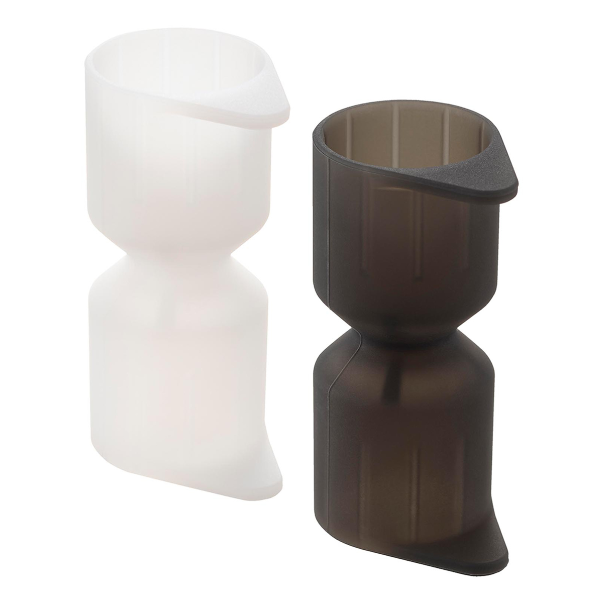 山崎実業 tower シリコーン折るポリジュースアイスカバー タワー 2色セット ホワイト&ブラック ( 4903208101639 タワーシリーズ 折るポリジュース 食洗機対応 シリコーン アイスカバー 2色 ホワイトとブラック セット 2色入り )