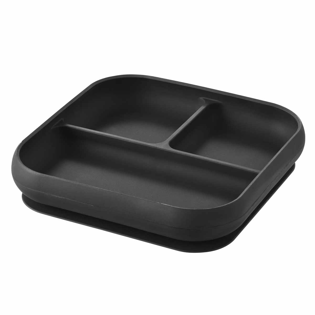 山崎実業 tower 吸盤付きシリコーンベビーフードトレー タワー ( 4903208100496 タワーシリーズ 吸盤付き シリコーンベビーフードトレー 食洗機対応 吸盤フードトレー ズレない 食べやすい 電子レンジ対応 ) 【ブラック】 ブラック