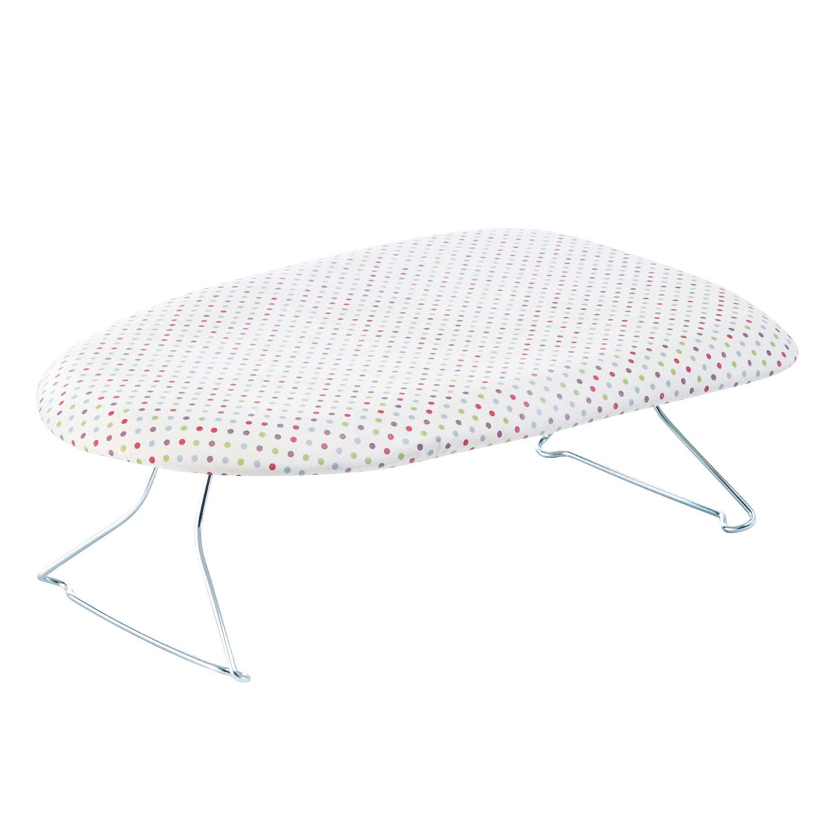 山崎実業 みずたまプレス ( 4903208070775 アイロン台 スチームアイロン 水玉 ドット アイロンボード アイロン掛け コンパクト スチールメッシュ構造 )