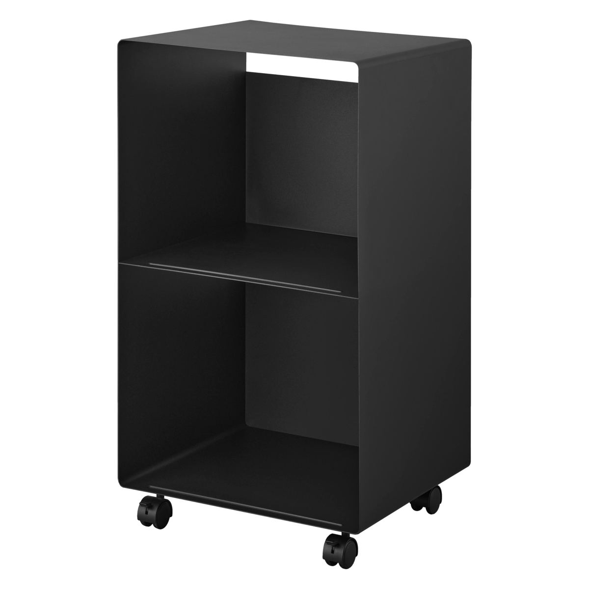 山崎実業 tower レコードラック タワー ( 4903208102292 タワーシリーズ ラック レコード 収納 ディスプレイラック 棚 スチール製 キャスター付き 飾り棚 見せる収納 飾る レコードプレーヤー 大容量 ) 【ブラック】 ブラック