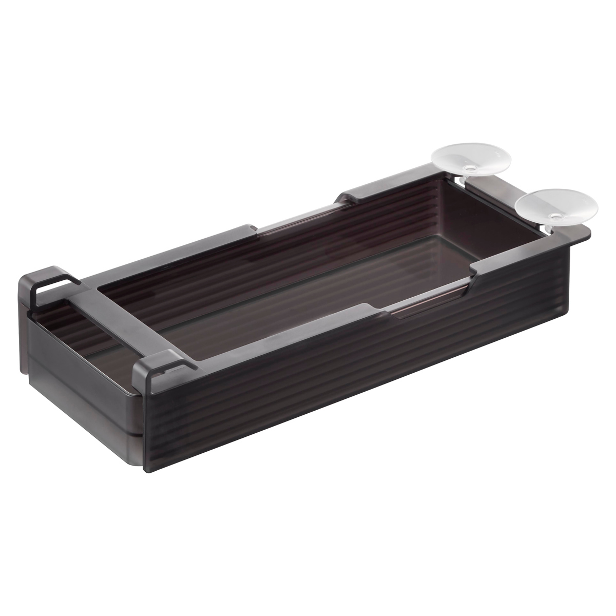 山崎実業 tower 冷蔵庫中棚下高さ調節ラック タワー S ( 4903208101066 タワーシリーズ ラック 冷蔵庫中 棚下収納ラック 高さ調節可能 冷蔵庫 棚下 高さ調節できる 収納ラック 冷蔵庫整理 引き出し式 吊り下げ 収納 ) 【ブラック】 ブラック