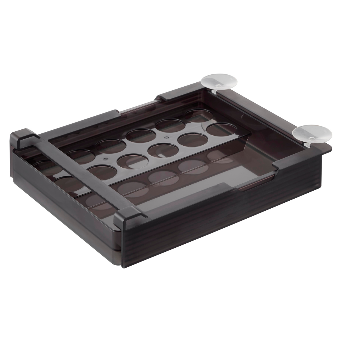 山崎実業 tower 冷蔵庫中棚下高さ調節卵ラック タワー L ( 4903208101127 タワーシリーズ 卵ラック 冷蔵庫中 棚下収納ラック 高さ調節可能 冷蔵庫 棚下 高さ調節できる 吊り下げ 収納 卵収納 たまご 卵 玉子 ) 【ブラック】 ブラック