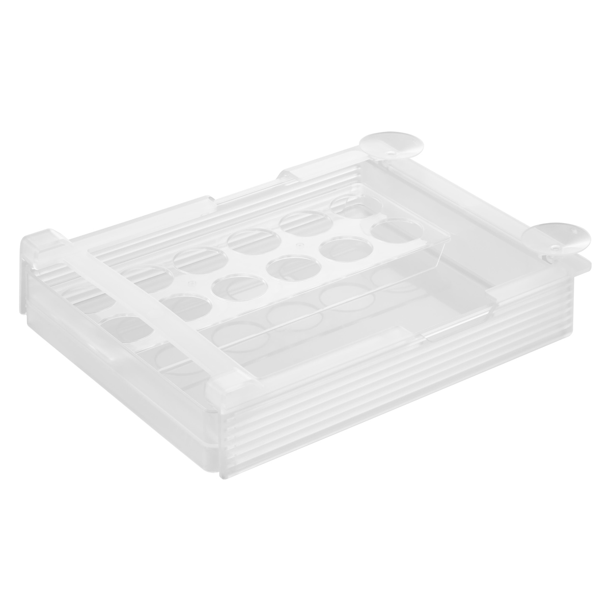 山崎実業 tower 冷蔵庫中棚下高さ調節卵ラック タワー L ( 4903208101127 タワーシリーズ 卵ラック 冷蔵庫中 棚下収納ラック 高さ調節可能 冷蔵庫 棚下 高さ調節できる 吊り下げ 収納 卵収納 たまご 卵 玉子 ) 【ホワイト】 ホワイト