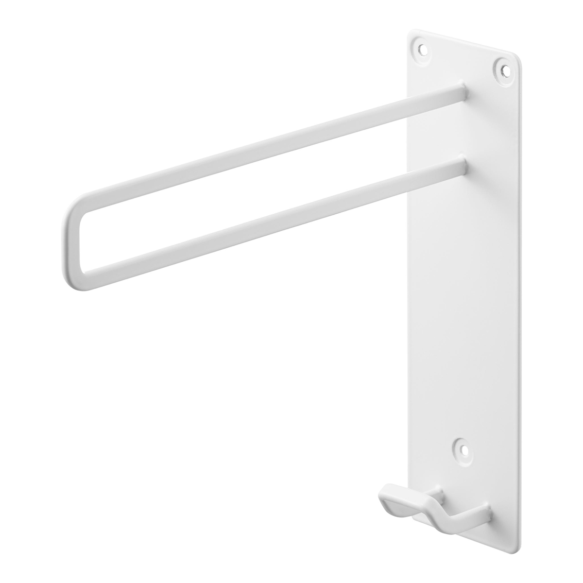 山崎実業 tower 壁付けちょい干しハンガー タワー ( 4903208103879 タワーシリーズ 室内物干し 室内干し 部屋干し 壁付け ちょい干し ハンガー 壁面 壁面設置 物干し 室内 取付簡単 省スペース 一時置き ) 【ホワイト】 ホワイト