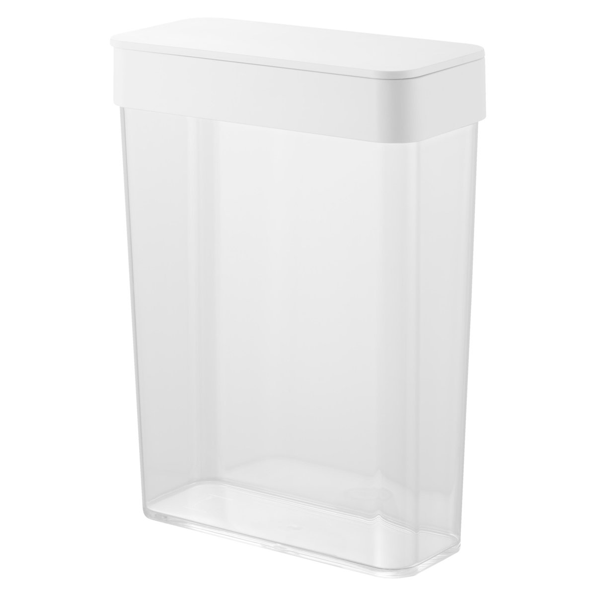 山崎実業 tower パッキン付きスリム収納ケース タワー 2.3L ( 4903208103916 タワーシリーズ 収納ケース パッキン付き スリム 収納 ケース 2.3l パッキン付き収納ケース 保存容器 フードストッカー 保存ケース 密閉 ) 【ホワイト】 ホワイト