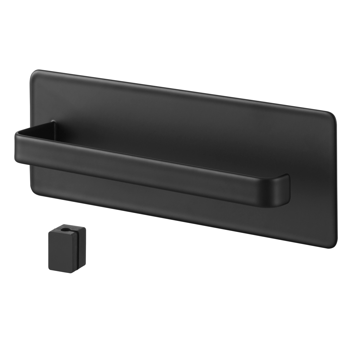 山崎実業 tower デスクワゴン横マグネットハンドタオルハンガー タワー ( 4903208104487 タワーシリーズ タオルハンガー マグネット デスクワゴン横 マグネットハンガー ケーブルホルダー付き 磁石 ハンドタオル ハンガー ) 【ブラック】 ブラック