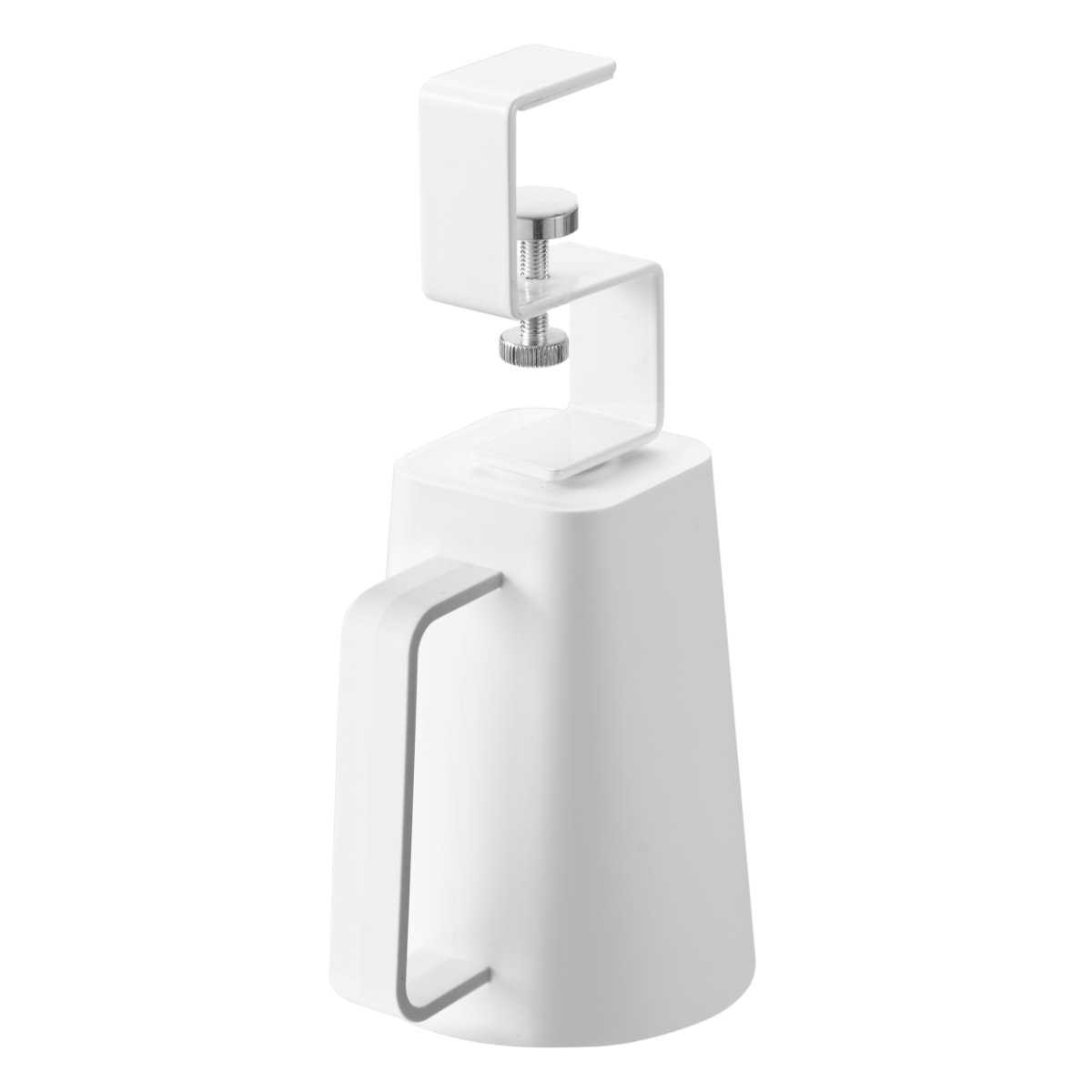 山崎実業 MIST 洗面戸棚下マグネット取っ手付きタンブラー ホワイト ミスト ( 4903208102438 ミストシリーズ タンブラー マグネットタンブラー コップ マグネット 磁石 洗面戸棚下 取っ手付きタンブラー 洗面所 歯磨きコップ )