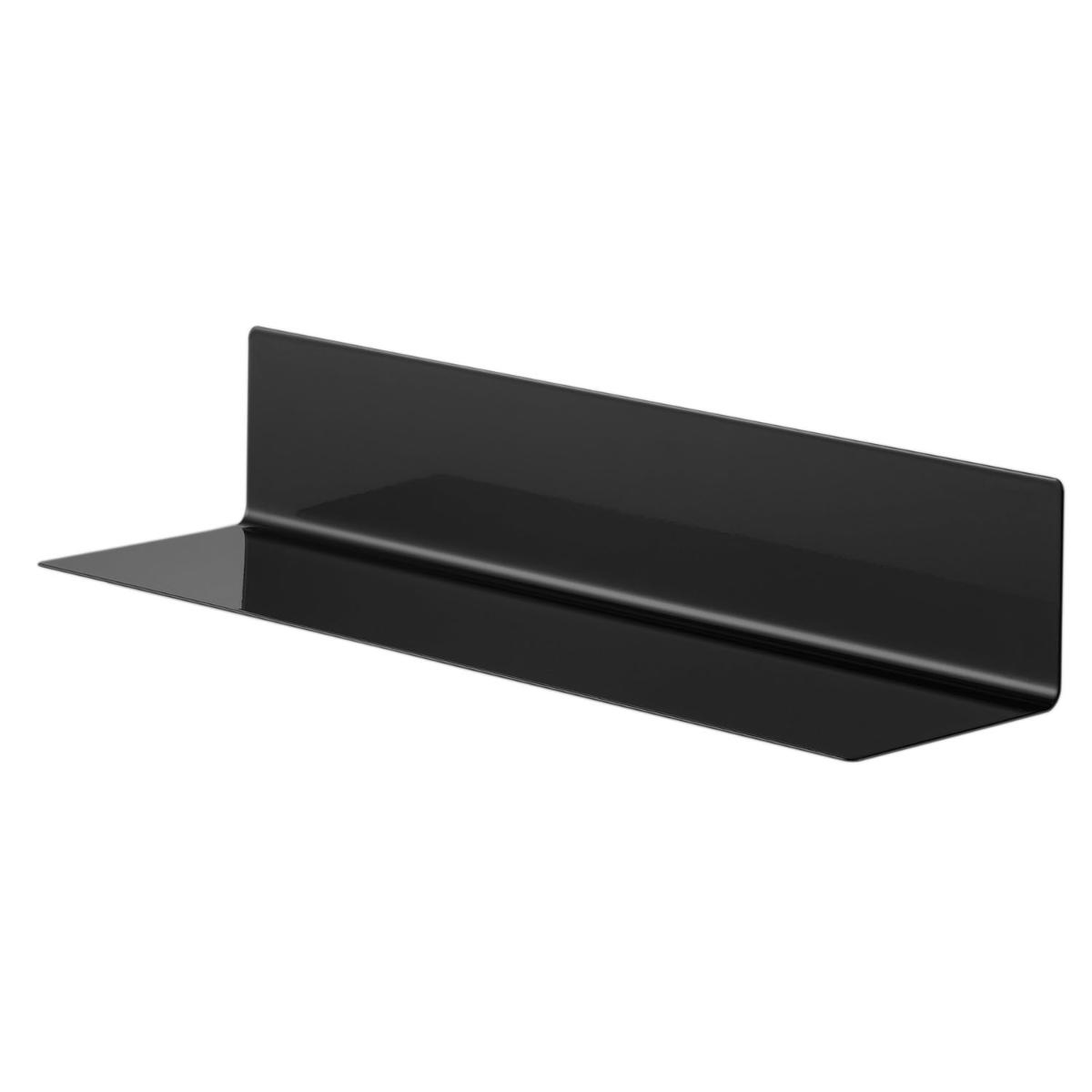 山崎実業 tower フィルムフックキッチン棚 タワー ワイド ( 4903208104104 タワーシリーズ 棚 キッチン 調味料ラック 壁面 キッチン収納 洗面所 壁面収納 ) 【ブラック】 ブラック