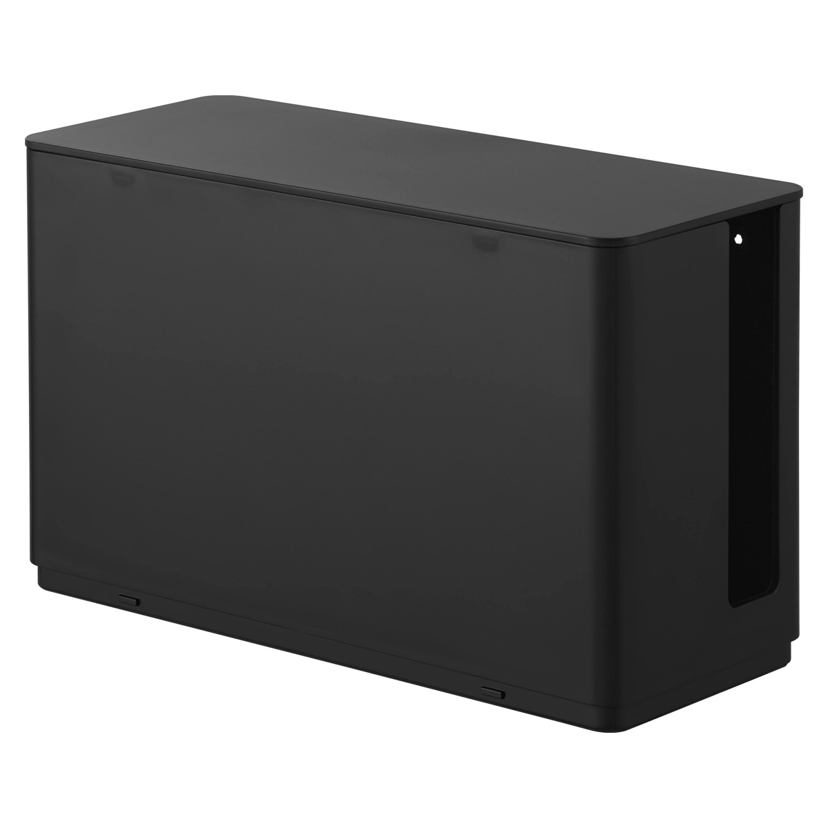 山崎実業 smart 蓋付き重ねられるゲーム機器収納ケース スマート ( 4903208103121 スマートシリーズ ゲーム機器収納ケース 蓋付き ゲーム機 コントローラー 蓋 重ねられる ゲーム機器 収納 ケース フタ付き ) 【ブラック】 ブラック