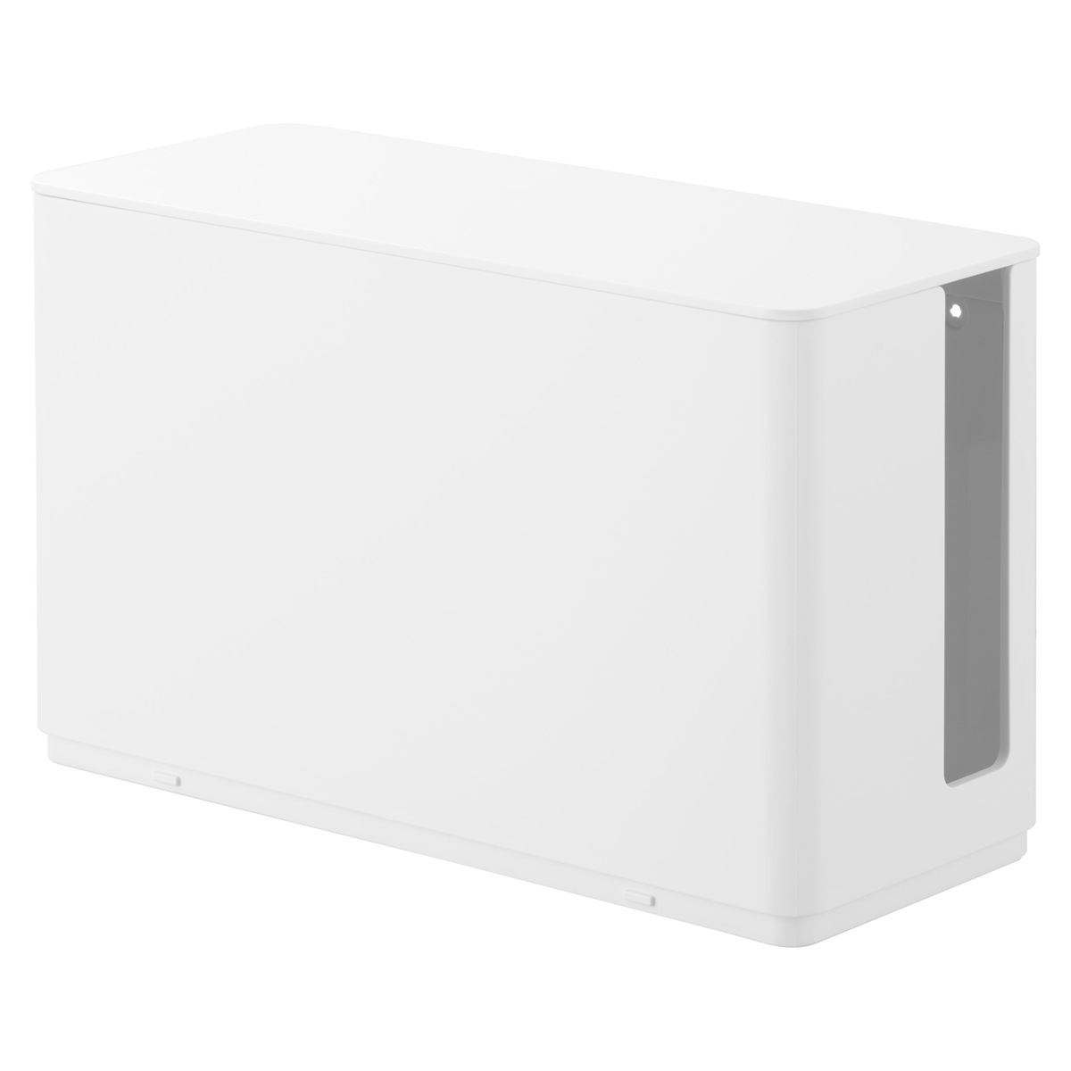 山崎実業 smart 蓋付き重ねられるゲーム機器収納ケース スマート ( 4903208103121 スマートシリーズ ゲーム機器収納ケース 蓋付き ゲーム機 コントローラー 蓋 重ねられる ゲーム機器 収納 ケース フタ付き ) 【ホワイト】 ホワイト