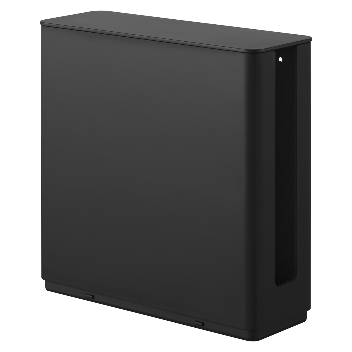 山崎実業 smart 蓋付き重ねられる仕切り付きスリムルーター収納ケース スマート ( 4903208103145 スマートシリーズ ルーター収納ケース スリム 蓋付き 重ねられる 仕切り付き ルーター 収納ケース 隠せる ルーター収納 壁面収納 壁 ) 【ブラック】 ブラック