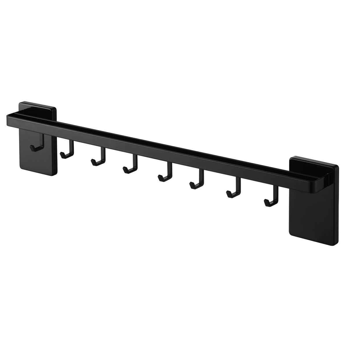 山崎実業 tower フィルムフック鍋蓋も収納できるキッチンツールバーフック付き タワー ( 4903208104128 タワーシリーズ キッチンツールバー フック付き 蓋収納 フィルムフック 鍋蓋 収納 キッチンツール バー ) 【ブラック】 ブラック