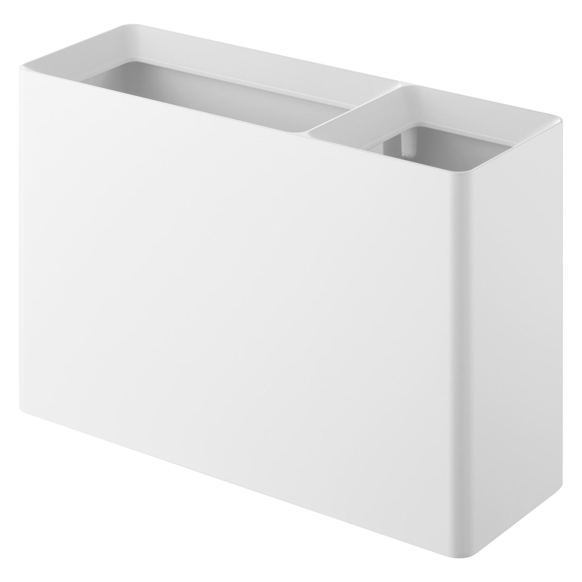 山崎実業 tower スーパー・コンビニ弁当がそのまま入る分別ダストボックス タワー ( 4903208103541 タワーシリーズ ゴミ箱 ごみ箱 分別 分別ダストボックス ダストボックス 分別ゴミ箱 スリム ) 【ホワイト】 ホワイト