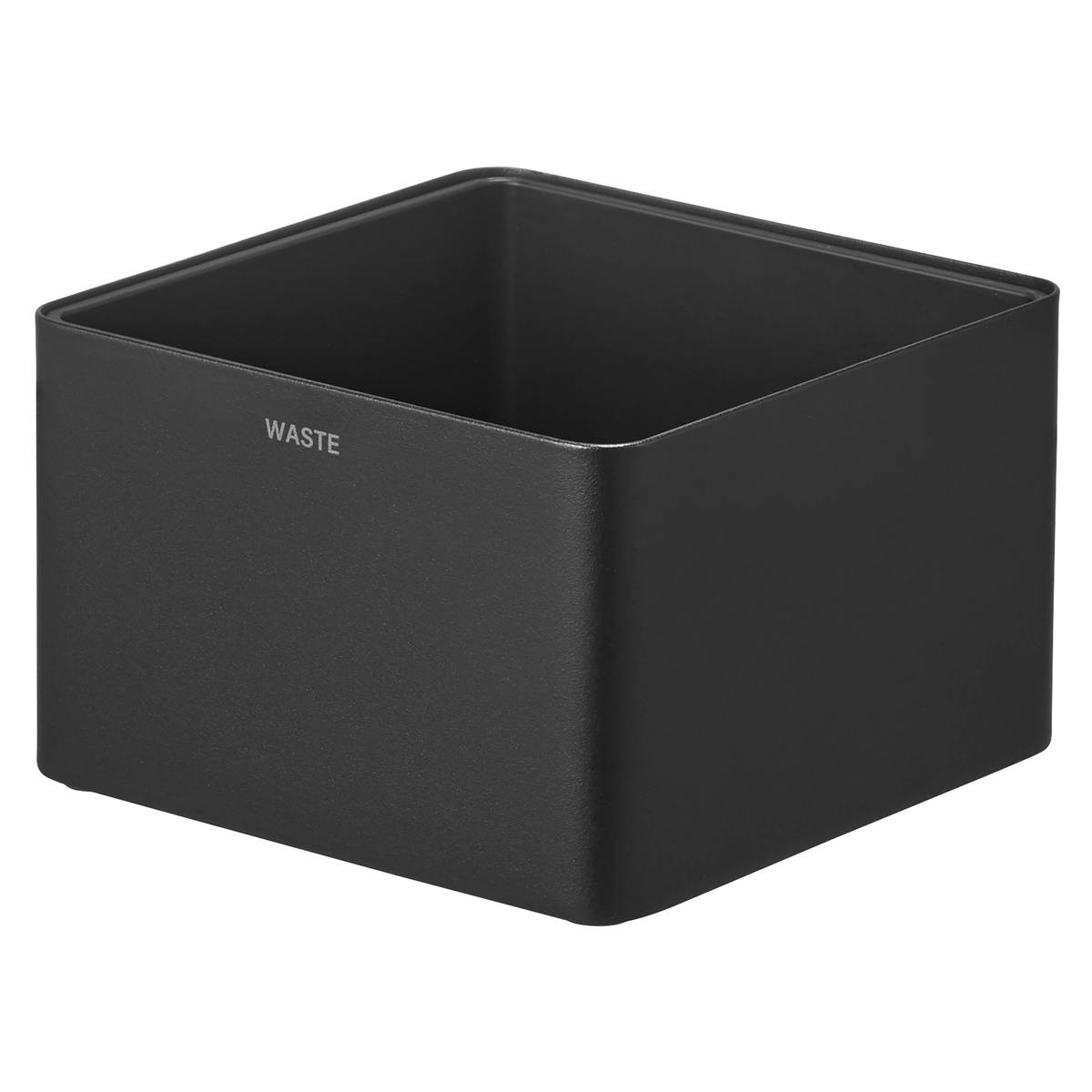 山崎実業 tower インナーボックス付き洗面室用ゴミ箱 タワー ( 4903208107099 タワーシリーズ ゴミ箱 洗面室用 ゴミ入れ インナーボックス付き 洗面室 洗面所 ごみ箱 卓上 丸洗い 洗える 清潔 小さい 衛生的 ) 【ブラック】 ブラック