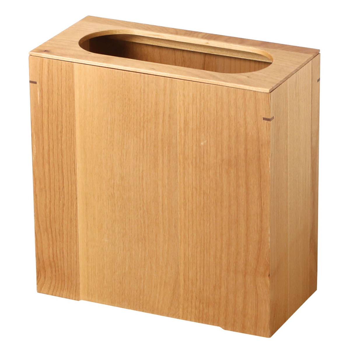 ゴミ箱 スリム 日本製 クリア 客室 ( ごみ箱 くず入れ 高さ28.3cm 角型 天然木 コンパクト 袋が見えにくい インテリア シンプル モダン 和室 )