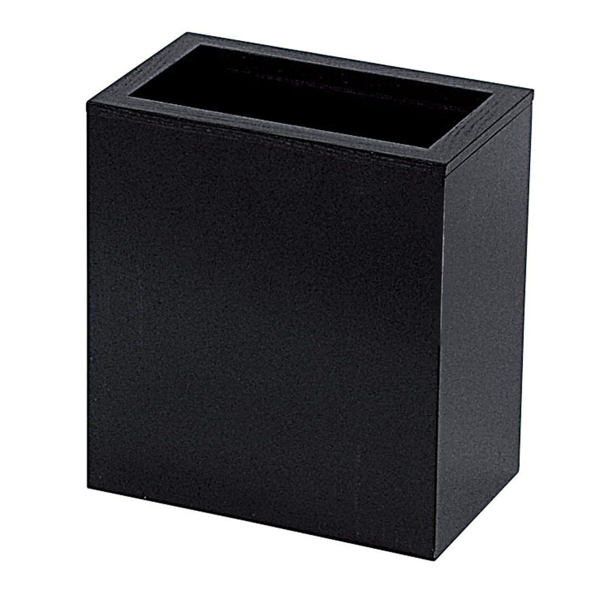 ゴミ箱 大 日本製 木製 中枠付き ( ごみ箱 天然木 角型 タモ材 小型 スリム ナチュラル おしゃれ 袋が見えにくい インテリア シンプル モダン ) 【ブラック】 ブラック