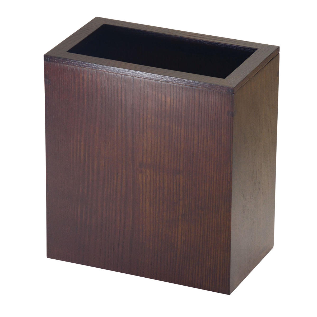 ゴミ箱 大 日本製 木製 中枠付き ( ごみ箱 天然木 角型 タモ材 小型 スリム ナチュラル おしゃれ 袋が見えにくい インテリア シンプル モダン ) 【ブラウン】 ブラウン