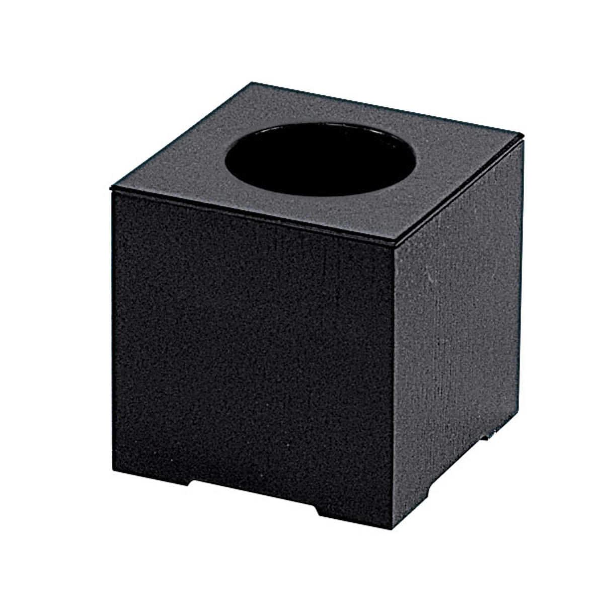 ゴミ箱 小 日本製 木製 中枠付き ( ごみ箱 天然木 角型 タモ材 小型 四角 ナチュラル おしゃれ メイク用 卓上 インテリア シンプル モダン ) 【ブラック】 ブラック