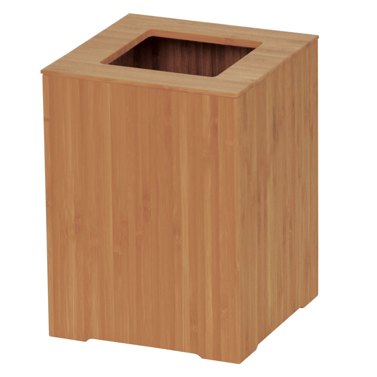 ゴミ箱 竹 日本製 中 旅館 ( ごみ箱 くず入れ 高さ20cm 角型 竹製 小型 コンパクト 袋が見えにくい インテリア シンプル モダン 和室 ) 【ブラウン】 ブラウン