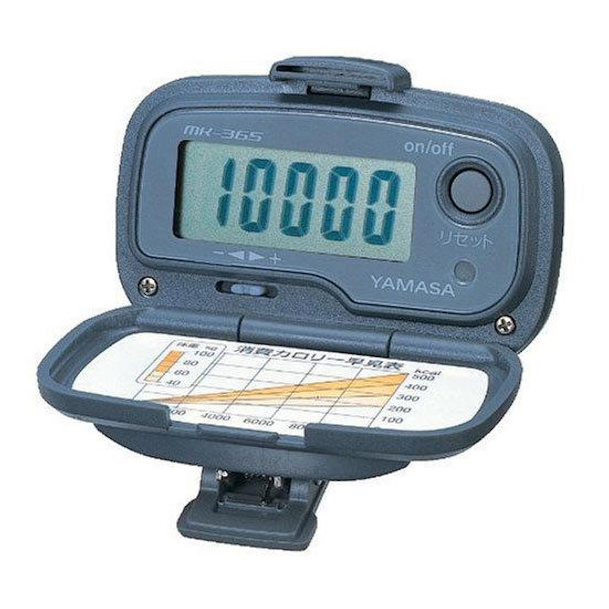 万歩計 manpo 万歩 感度調整機能付 スプリングクリップ付き 電池式 ( 歩数計 デジタル 健康管理 カウント シンプル 小型 軽量 クリップ付き プレゼント ポケット コンパクト 簡単操作 小さめ ) 【グレー】 グレー