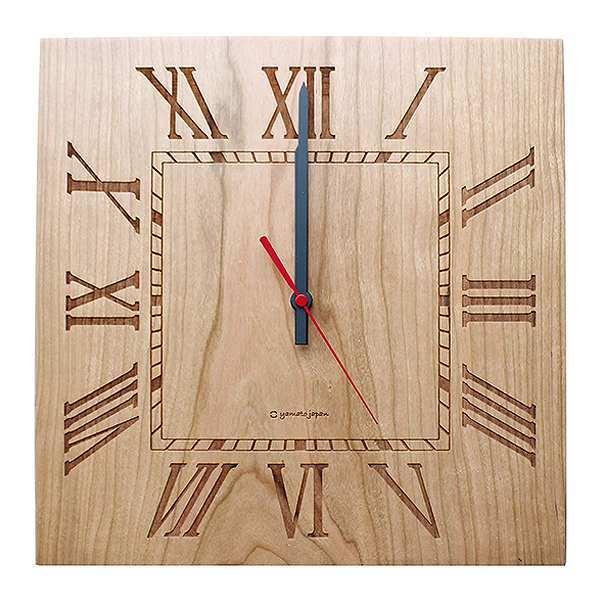 爆売り Muku ローマ数字 Yamato ヤマト工芸 木製 掛け時計 ウッドクロック チェリー ナチュラル シンプル インテリア時計 アナログ 北欧 おしゃれ 掛時計 時計 壁掛け時計 時計 Oceanrepublicbrewing Com