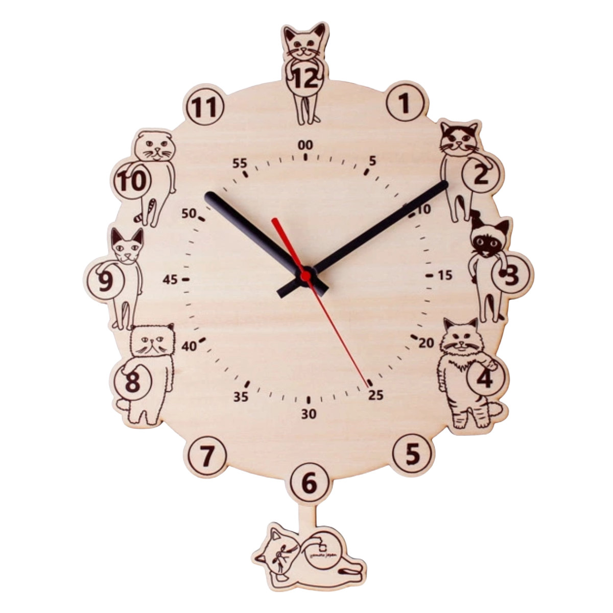 31日まで値下げ⭕️キヨ猫　壁掛け時計 キヨ猫 15周年記念カッコー時計 特賞 - メルカリ