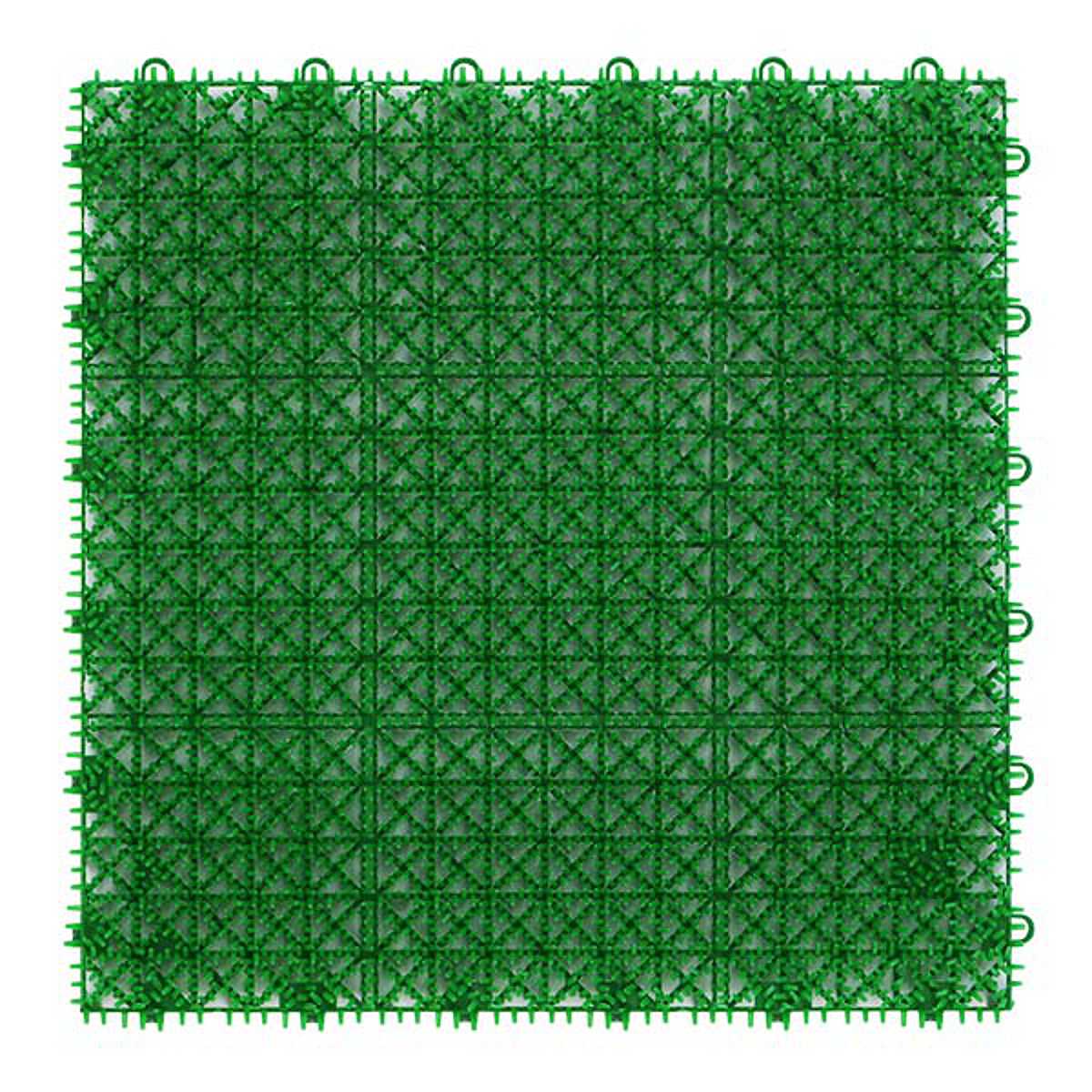 人工芝 ジョイント 若草ユニット 本体 30×30cm 120枚セット EVタイプ ( 人工 芝 庭 ベランダ ウッドデッキ ガーデン マット 耐久性 120枚 正方形 玄関 テラス バルコニー 屋上 エクステリア ガーデニング 園芸 ) 【グリーン】 グリーン