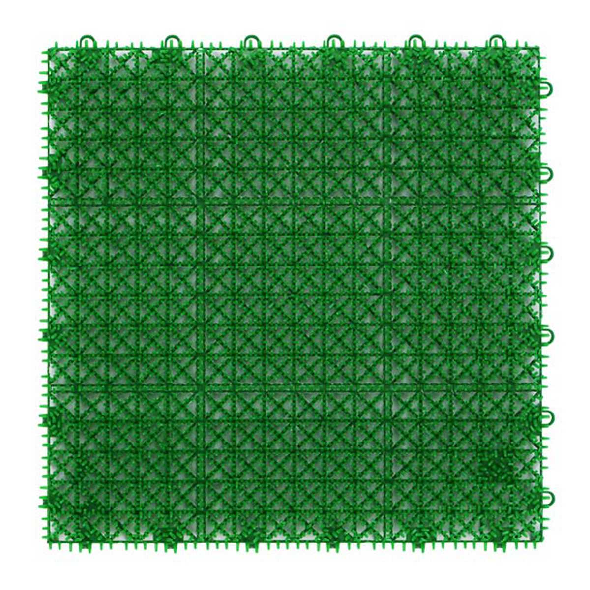 人工芝 ジョイント 若草ユニット 本体 30×30cm 60枚セット EVタイプ ( 人工 芝 庭 ベランダ ウッドデッキ ガーデン マット 耐久性 60枚 正方形 玄関 テラス バルコニー 屋上 エクステリア ガーデニング 園芸 ) 【グリーン】 グリーン