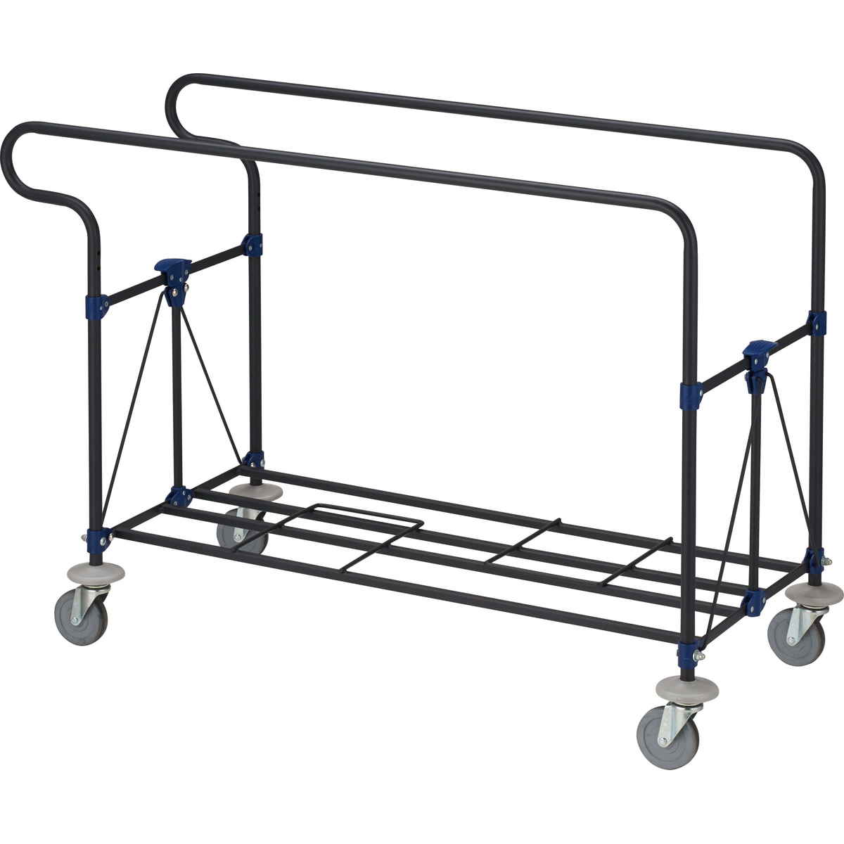 フレーム コンドル リサイクル用システムカート自立式OS ( 法人限定 山崎産業 台車 カート 積載量40kg 折り畳み式 フレームのみ ゴミ箱 分別 ストッパー付きキャスター 分別カート 業務用 ダストカート 運搬台車 運搬 回収 ) 【ブラック】 ブラック