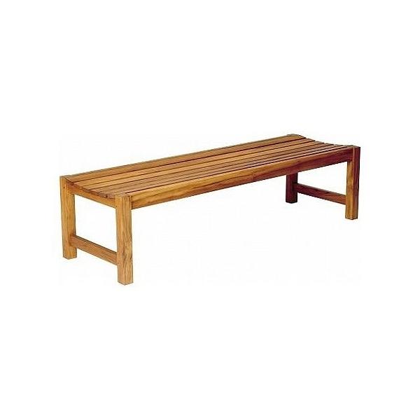 ベンチ 背なし YB-66L-WN TK-1550 （ 法人限定 木製 業務用 屋外 公園 ）