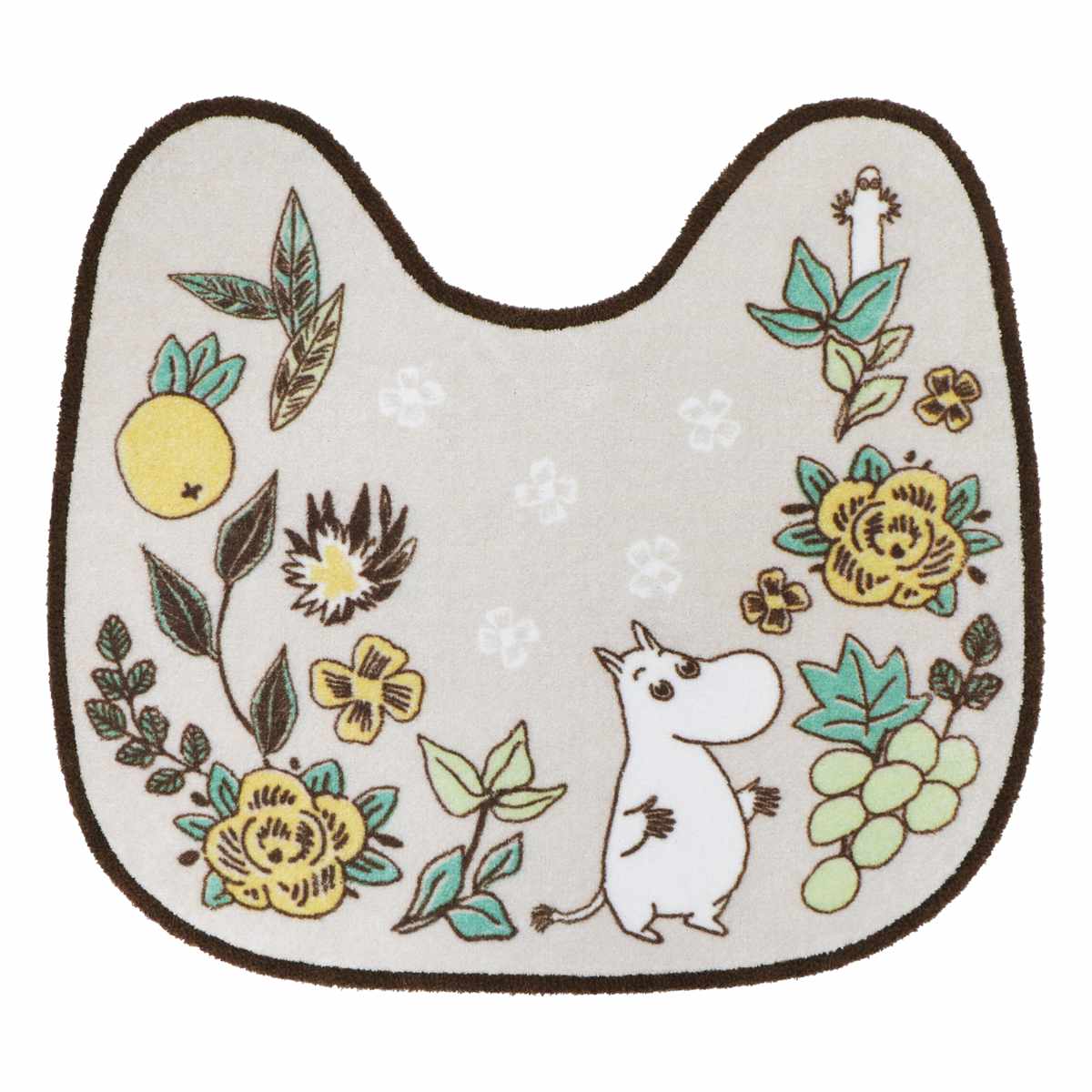シャインガーデン トイレ足元マット ムーミン ( トイレマット 足元マット MOOMIN すべり止め 洗濯OK トイレ マット トイレタリー 滑り止め 58×60cm ムーミン柄 リトルミイ 北欧 ) 【ムーミン】 ムーミン