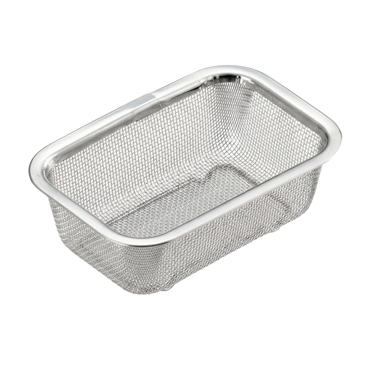 ザル 角型水切りザル ステンレス製 小 脚付き ( 角型ざる 角型ザル ざる キッチン用品 キッチン雑貨 水切りざる 水切りザル 水きりざる 水きりザル ステンレスざる 角型 野菜水切り 脚付きザル )