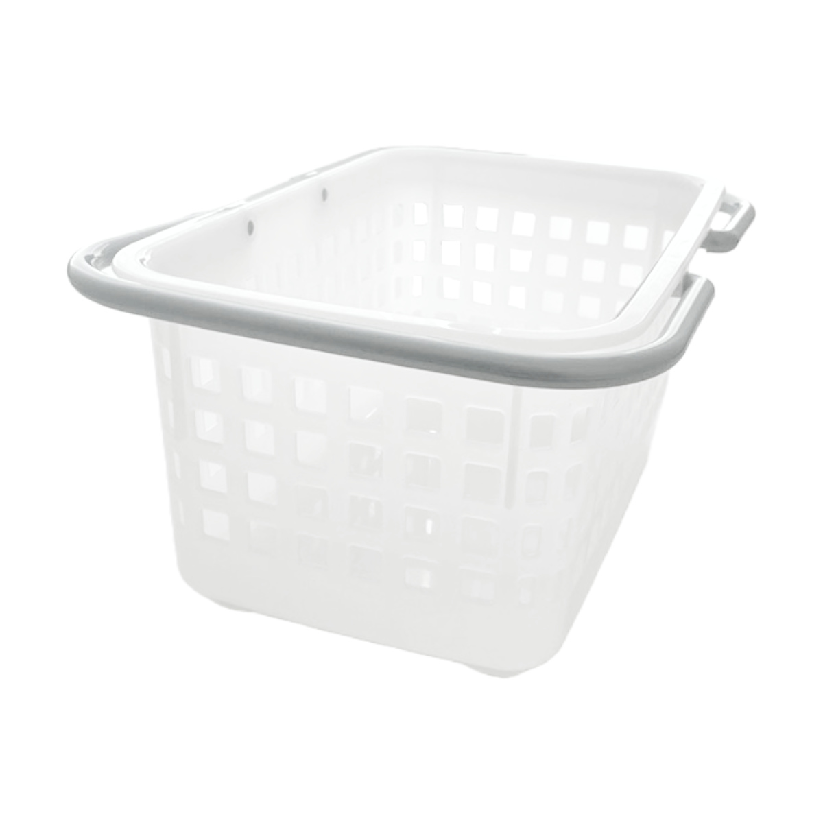 ランドリーバスケット スカンジナビア SCB-2 バスケット ミニ ( 収納かご 温泉かご 入浴グッズ スパバッグ 洗濯かご 脱衣かご ミニバスケット 小物収納 バスラック 持ち運び シャンプー セット 入浴かご 収納 角型 持ち手 日本製 ) 【クリア】 クリア