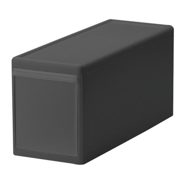 収納ケース スリム M プラスチック 引き出し 収納 幅17×奥行47×高さ22cm 同色6個セット ( 収納ボックス 衣装 ケース ボックス 日本製 隙間収納 クローゼット収納 押入れ収納 クローゼット 押入れ BOX CD キッチン スタッキング ) 【グレー】 グレー