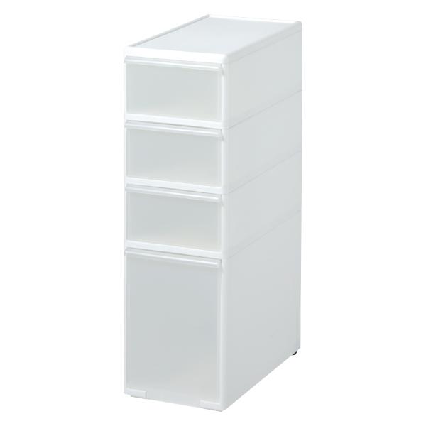 キッチンストッカー スリムストレージ ミディストッカー 幅25.5cm 4段 MS-103 ( ストッカー スリム 収納ストッカー キッチン収納 隙間収納 25.5cm スリムストッカー すきま すき間 キッチン 収納 スリムキッチンラック 三段 )